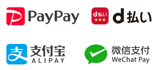 Paypay d払い Alipay WeChatPay